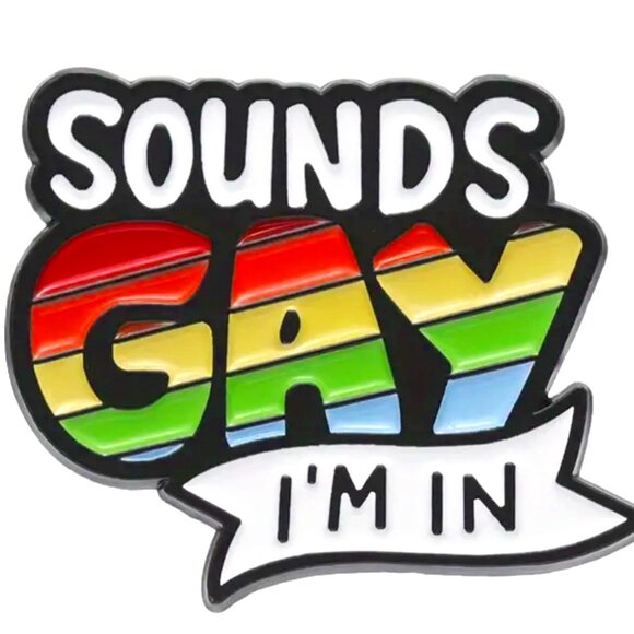 🌺 🌺 🌺LGBTQ Ally Pride Rainbow Flag Pin Brooch - NEW! - Picture 1 of 4